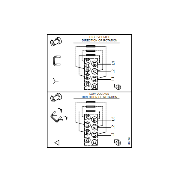 Полупогружной насос Grundfos MTH4-40/1 A-W-I-AQQV артикул 44681141 – схема подключения